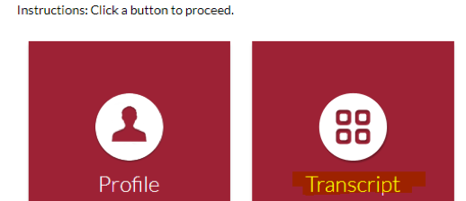 Transcript button